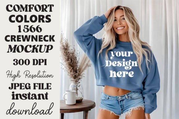 Comfort Colors 1566 Mockup Blue Jean 1 Review