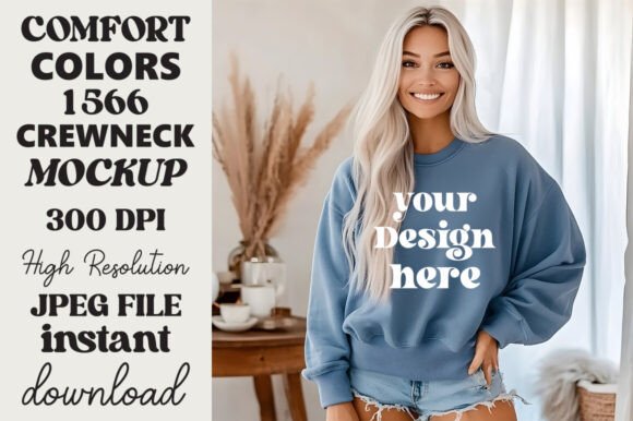 Comfort Colors 1566 Mockup Blue Jean 10 Review