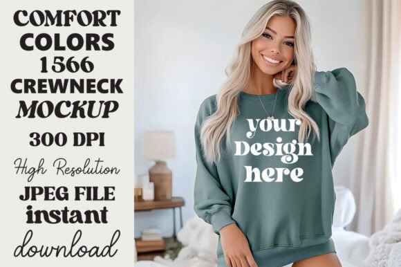 Comfort Colors 1566 Mockup Blue Spruce 11 Review