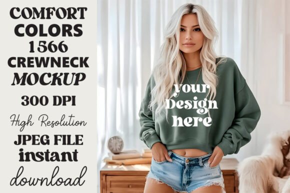 Comfort Colors 1566 Mockup Blue Spruce 21 Review