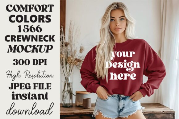 Comfort Colors 1566 Mockup Crimson 25 Review for Real Projects