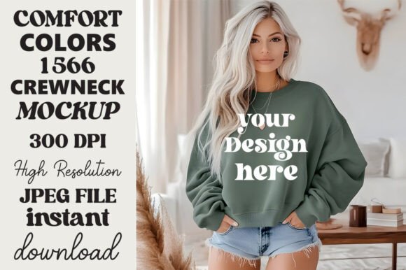 Comfort Colors1566 Mockup Blue Spruce 18 Review for Real Projects