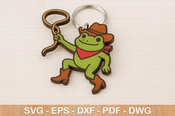 Cowboy Frog Keychain SVG Review for Real Projects