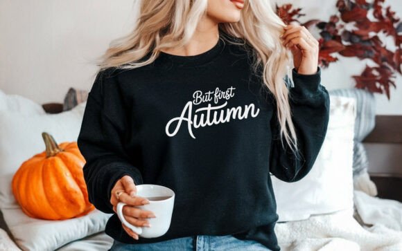 Fall Vibes But First Autumn T-shirt PNG Review for Real Embroidery Projects