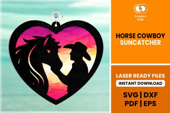 Horse Cowboy Suncatcher SVG Review for Real Projects