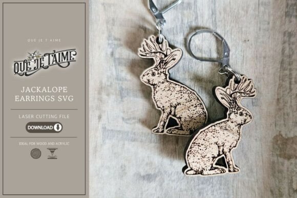 Jackalope Earrings SVG File Review for Real Projects