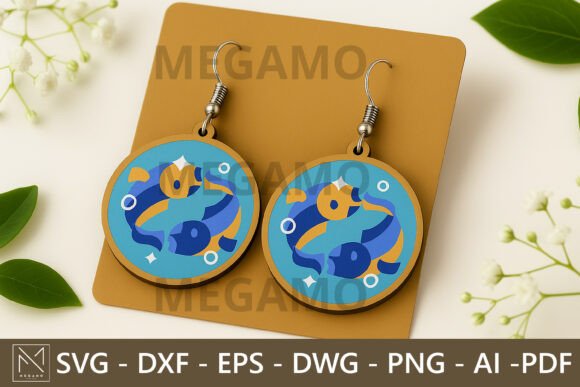Pisces Zodiac Earrings SVG File Review for Real-World Projects
