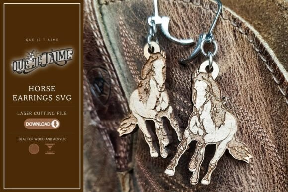 Running Horse Earrings SVG: A Designer's Perspective