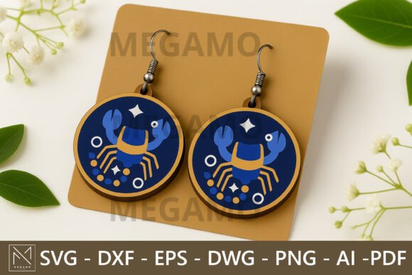 Scorpio Zodiac Earrings SVG File Review for Real Projects
