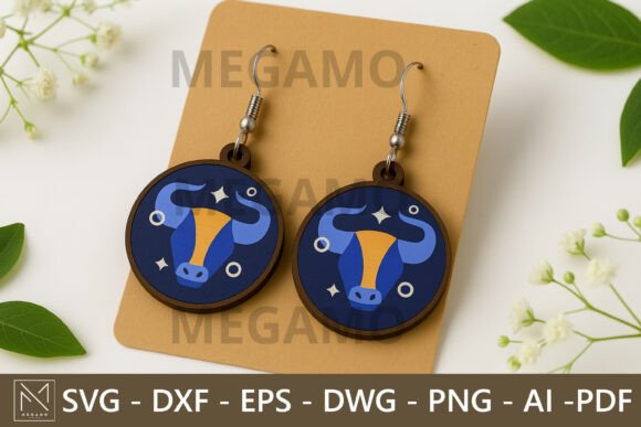 Taurus Zodiac Earrings SVG File Review for Real Projects